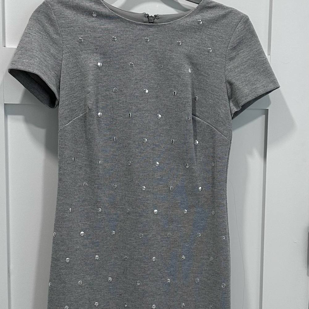 Michael Kors Gray Dress with Embellishments